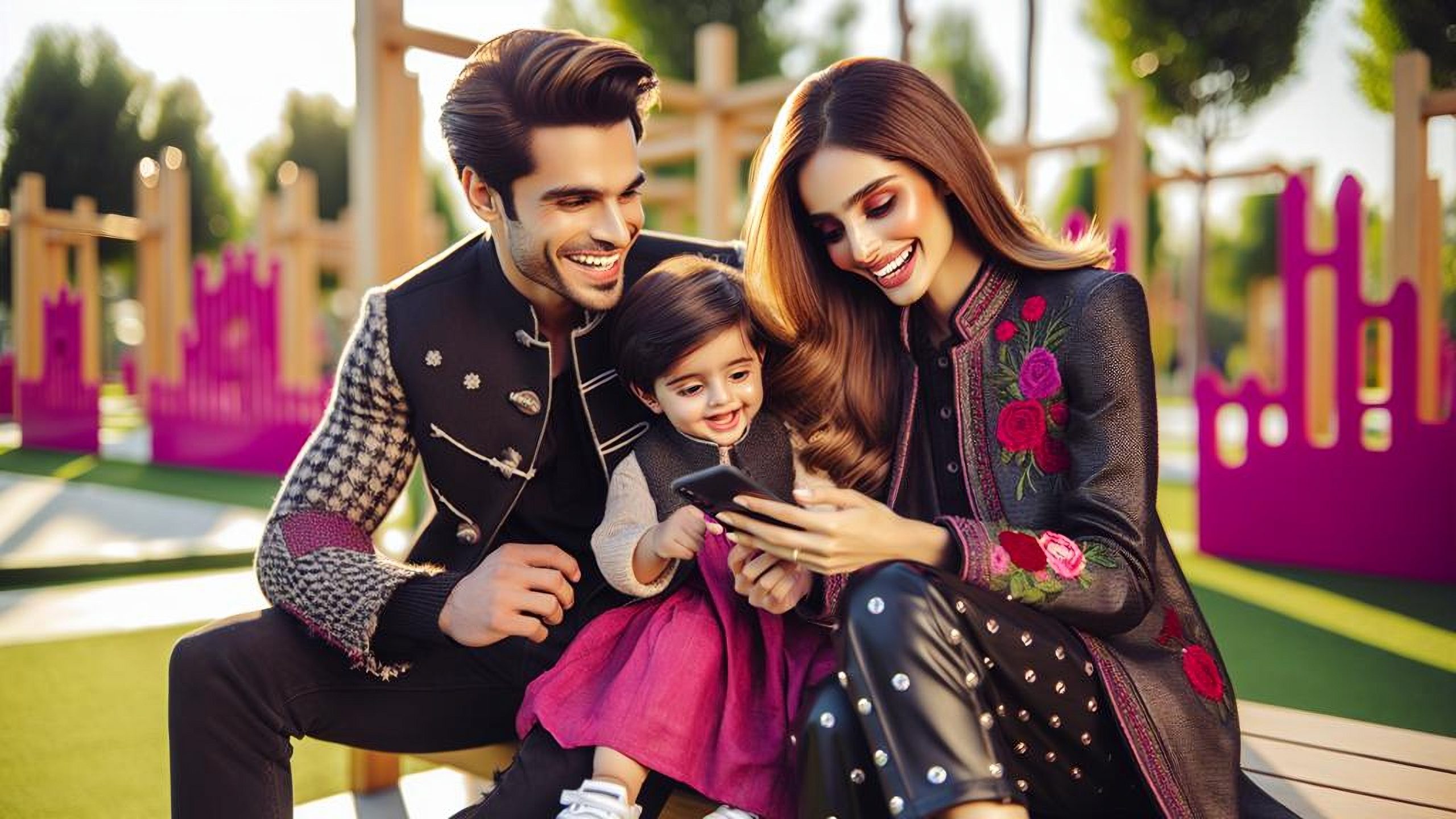 A,Young,,Stylish,Couple,With,A,Pakistani,Look,,Dressed,In